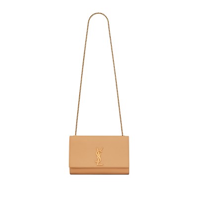 YSL KATE MEDIUM IN GRAIN DE POUDRE EMBOSSED LEATHER 364021BOW0W7019 (24*14.5*5.5cm)